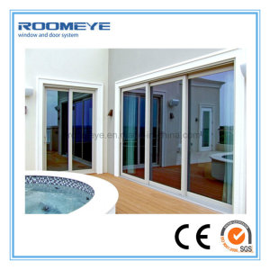 Roomeye Modern Design Sound Proof Aluminum Double Glass Sliding Door