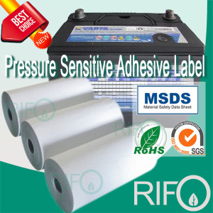 High Density Surface Treated Synthetic Materials for Battery Stickers Labels