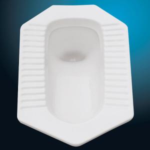 Ceramic Wc Squat Pan with S-Trap with Glazed Trap